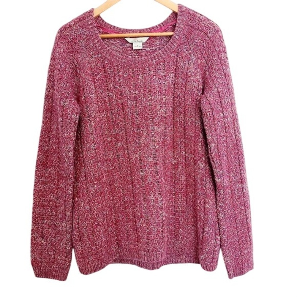 Bob‎ Timberlake Pink Crewneck Pullover Sweater Cotton Blend Medium